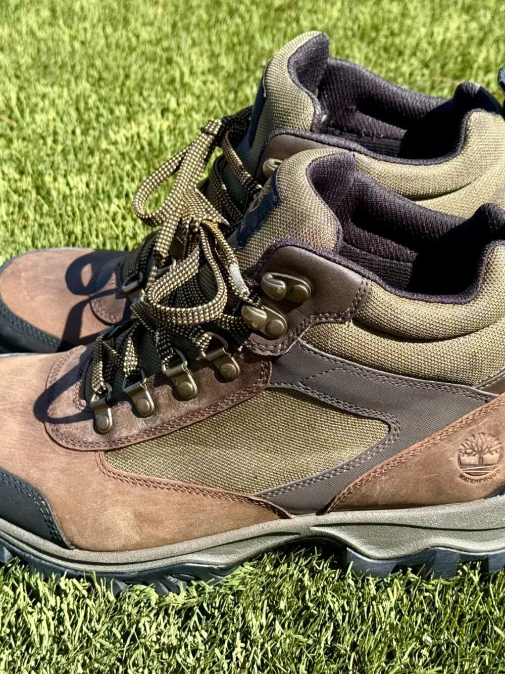 Timberland Keele Ridge Waterproof Hiking Boots, A15LO, Brown, Men's 10